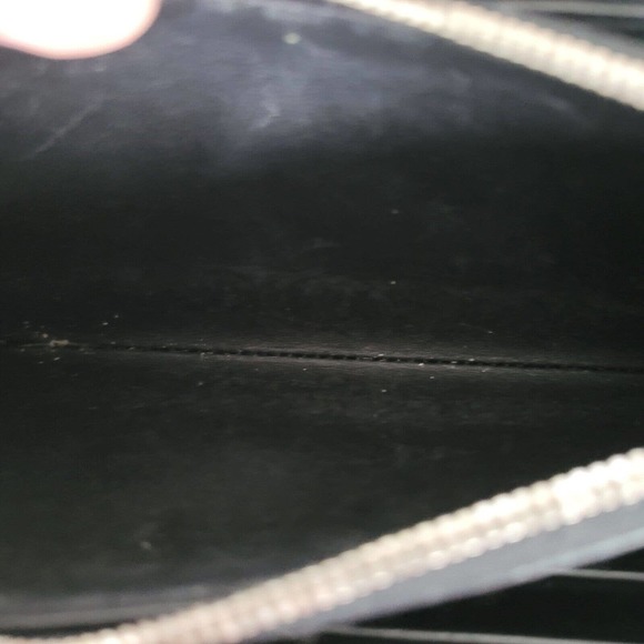 Celine Wallet Leather Solid Red Card Bill Holder Large Zip Around Multifunction - Picture 7 of 12